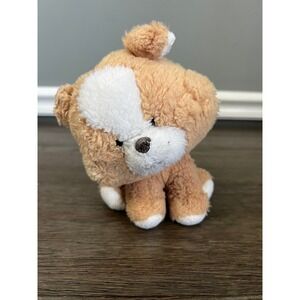 Aurora Wobbly Bobblees Tan White Plush‎ Puppy Dog Plush